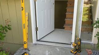 Jeld Wen Front Door Installation  Really crappy products and craftsmanship PART 1 [upl. by Greggory159]