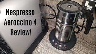 Nespresso Aeroccino 4 Milk Frother Review  Worth upgrading from the Aeroccino 3 [upl. by Lesslie]