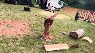 A fabulous range of wooden sculpture at Caerleon festival 2024 [upl. by Elita]