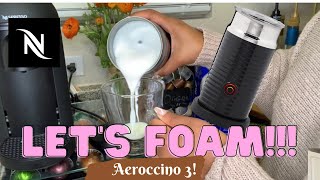 How To Foam Milk With Aeroccino 3 Make Coffee With Foam Tips amp Tricks  Easy Foamed Latte Recipe [upl. by Trella]