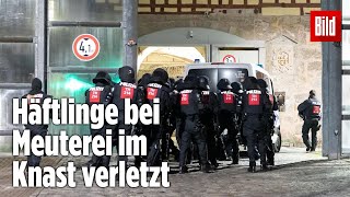 Gefängnismeuterei Polizei stürmt Knast in Thüringen  JVA Untermaßfeld [upl. by Past]