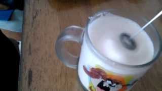 Aerolatte Review Frothing Cold Milk In Under 1 Minute [upl. by Htinnek401]